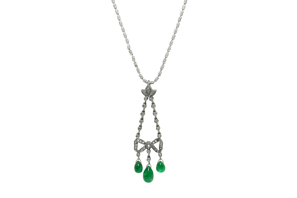 Emerald K18WGエメラルド ダイヤモンドネックレス (NO.49953) – JEX 