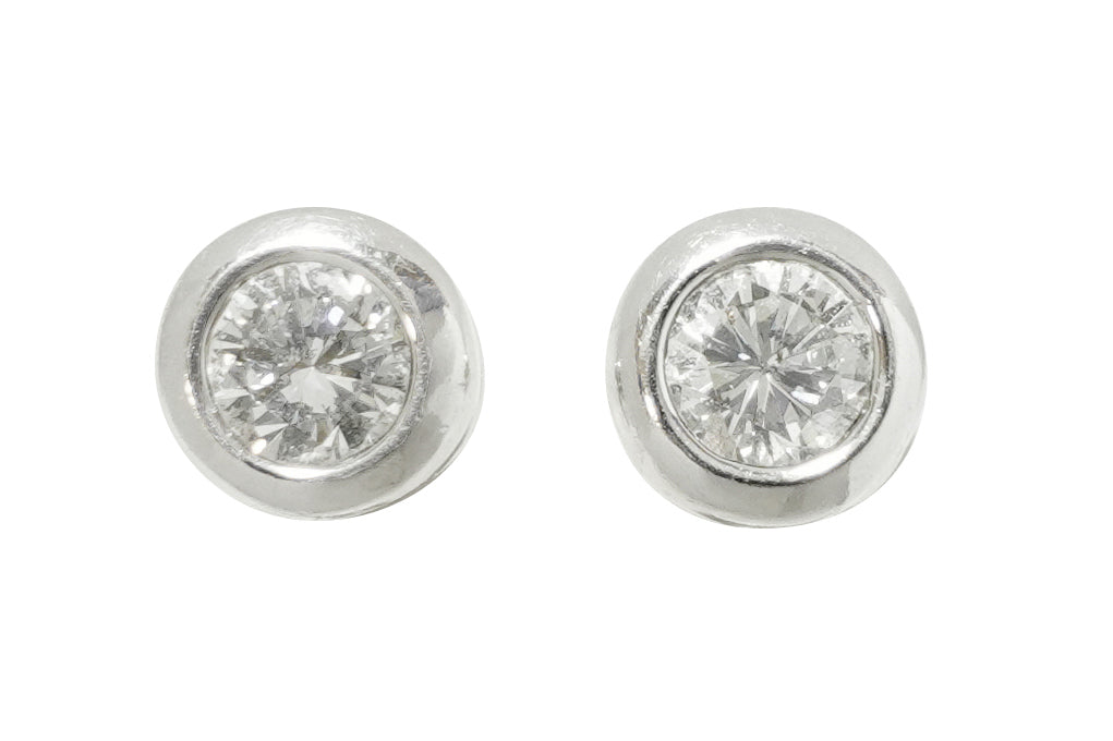 Diamond Pt900ダイヤモンドピアス (NO.50185)