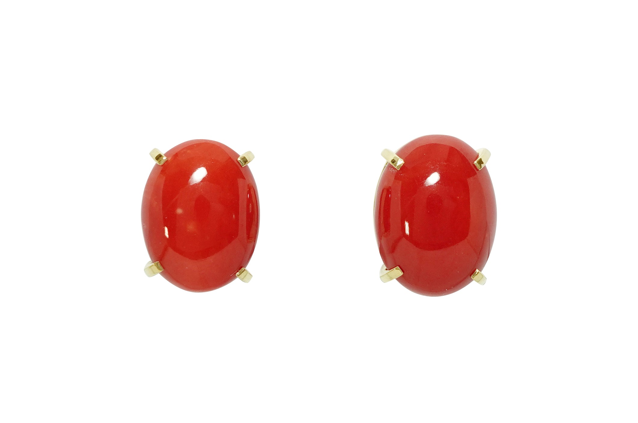 Coral K18赤珊瑚イヤリング (NO.50217) – JEX宝石ギャラリーオンライン