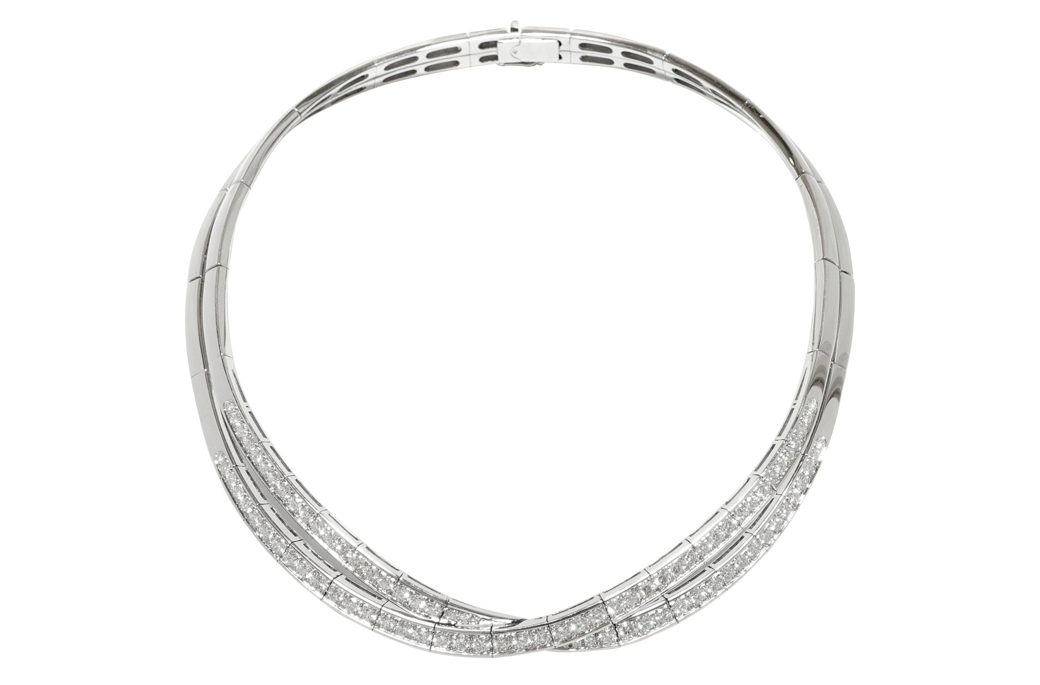 K18WG ダイヤモンドネックレス K18WG ダイヤモンド ネックレス No.34915