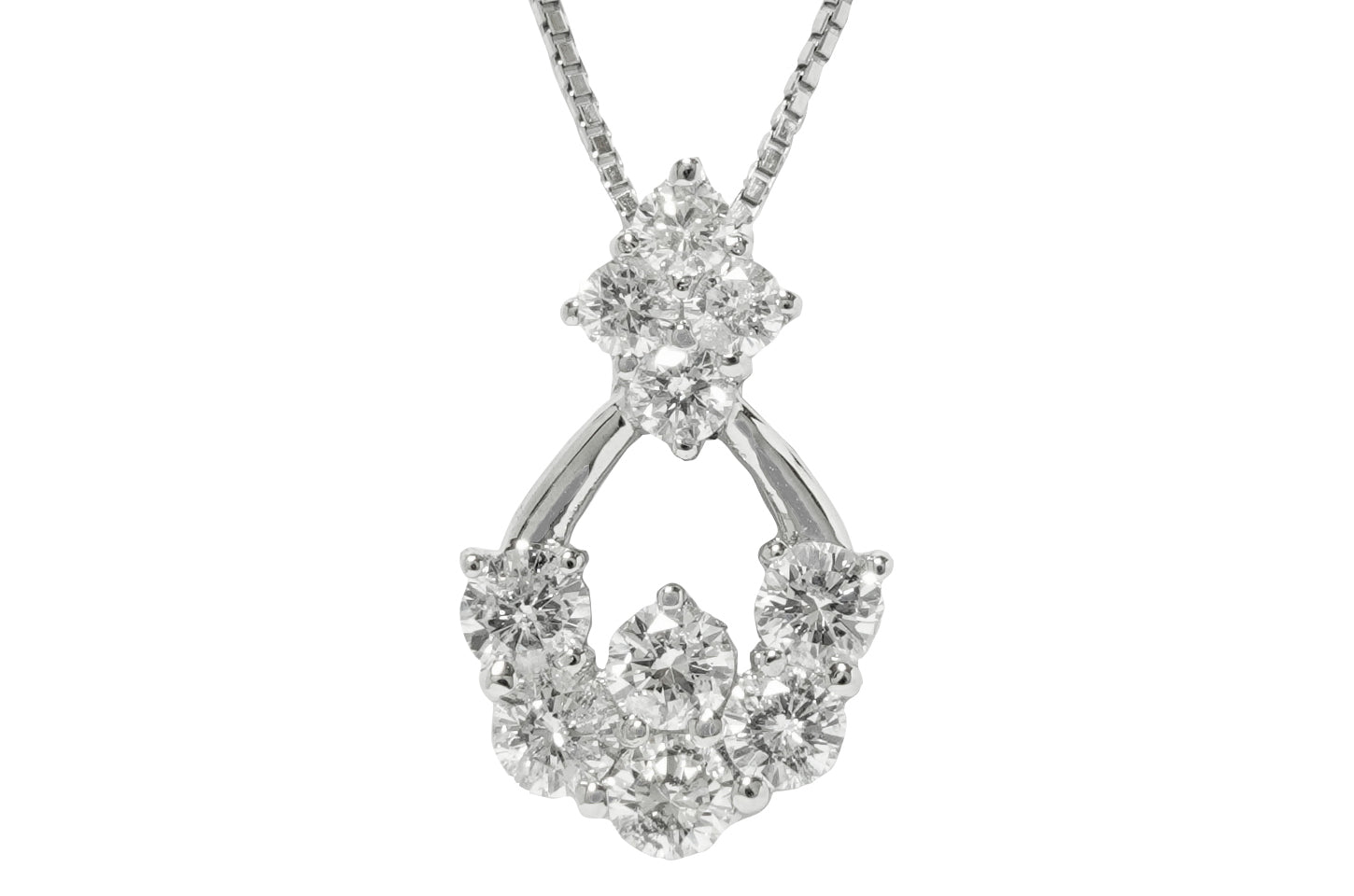 Diamond Pt900/850(NC)ダイヤモンドペンダント (NO.50261)