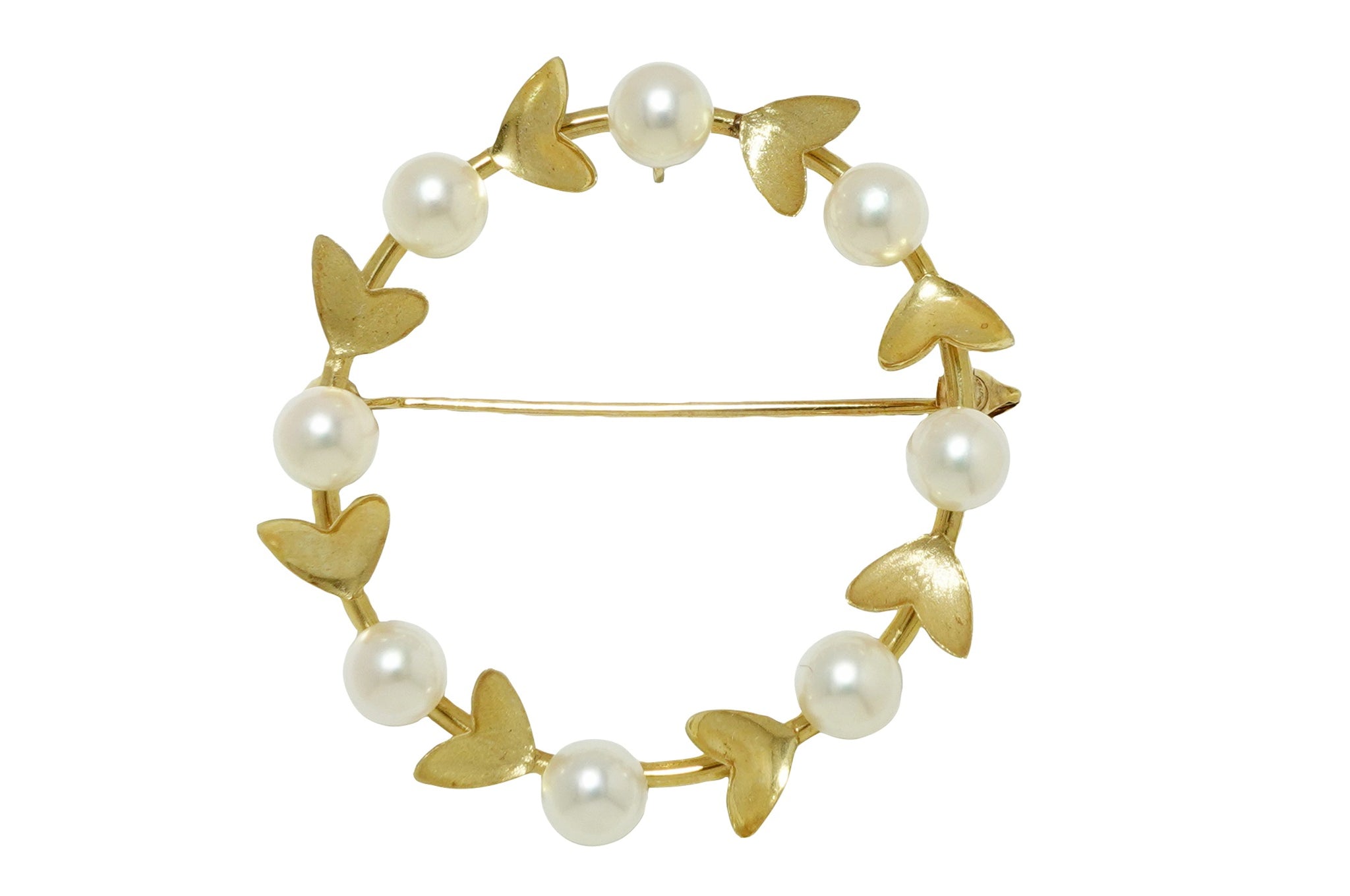 Akoya Pearl K18アコヤパールペントップ兼ブローチ(NO.50296)