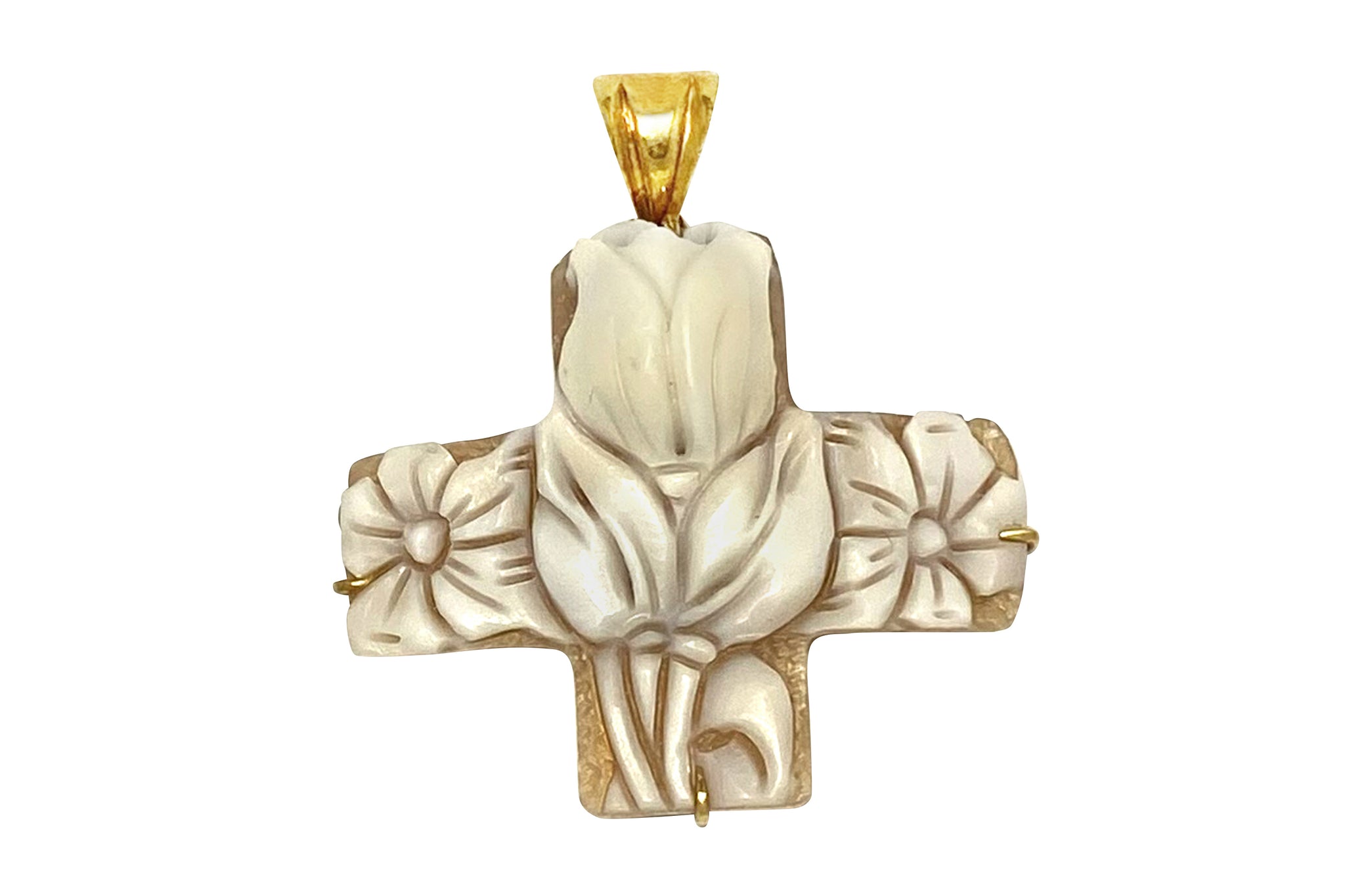 Margherita Ballivo 【マルゲリータ バッリーボ】K18シェルカメオペントップ (NO.50344)