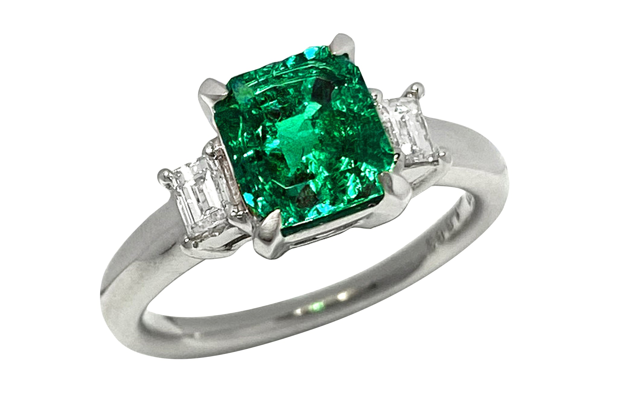 Emerald Pt900エメラルド ダイヤモンドリング (NO.50363) – JEX宝石