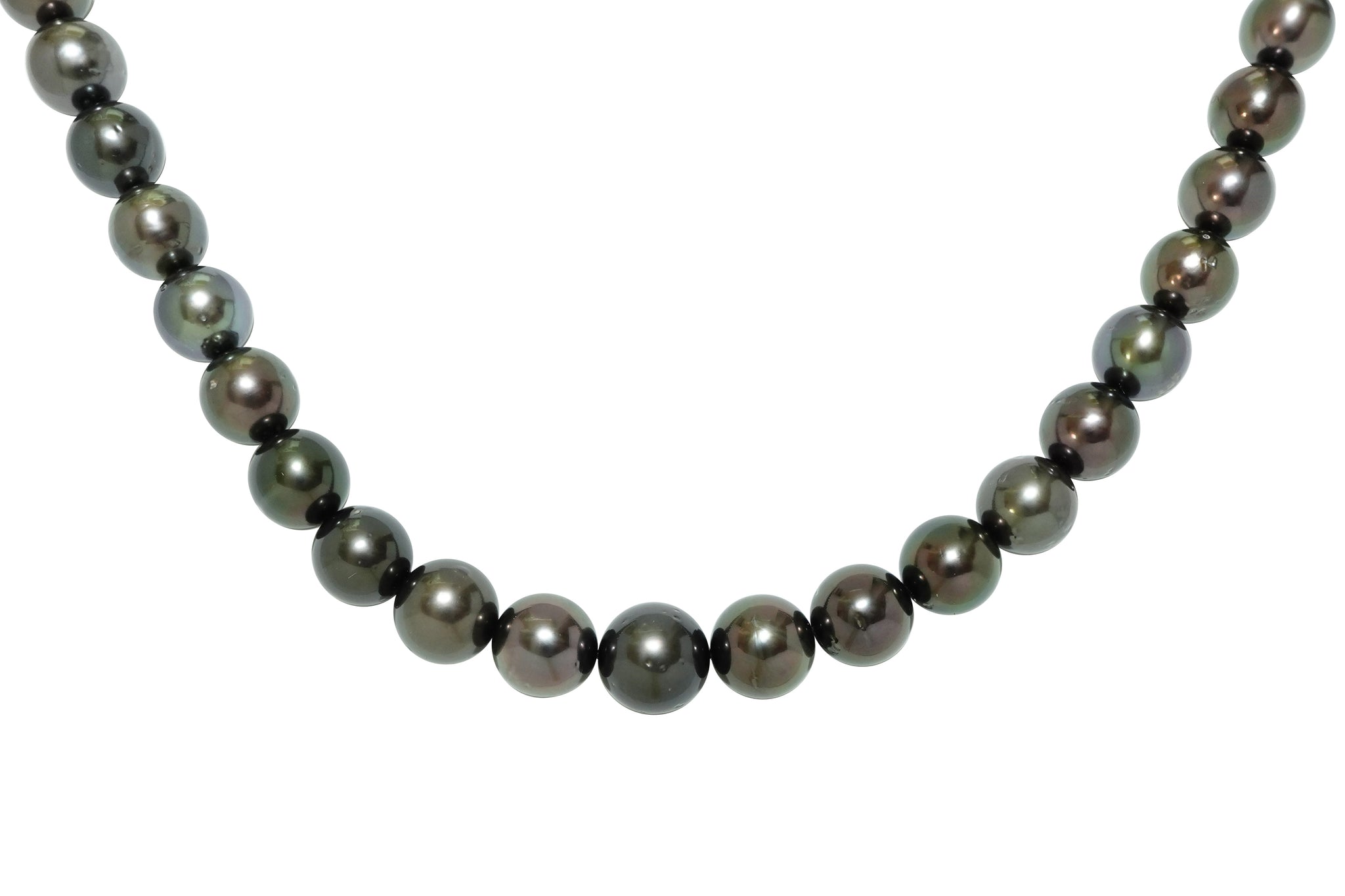 thehighlights ネックレス パール Baby Pearl K14WG黒蝶パール サファイヤ(留具）ネックレス (NO.50370