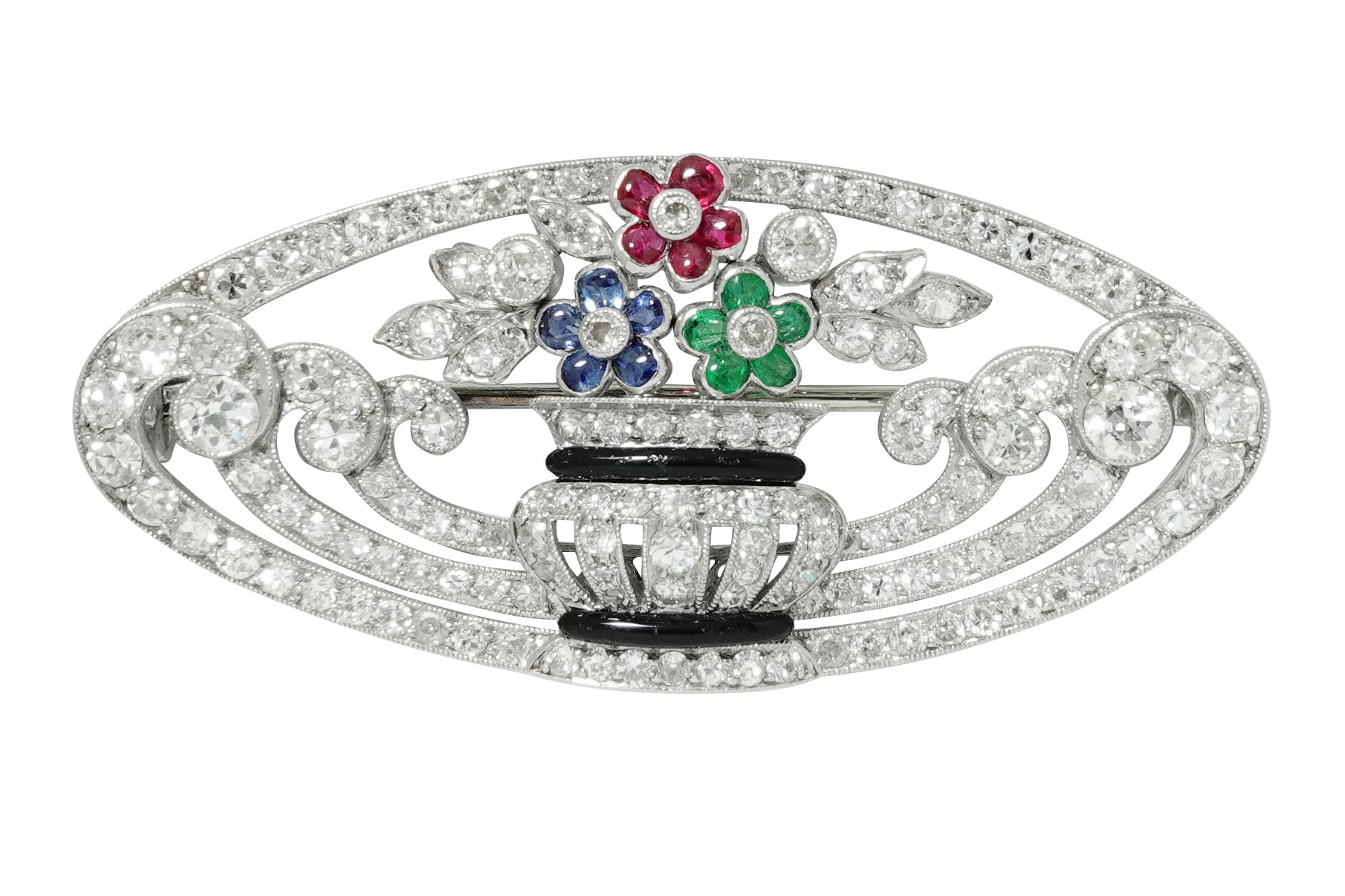 MIKIMOTO 【ミキモト】Pt1000サファイヤ ルビー エメラルド オニキス