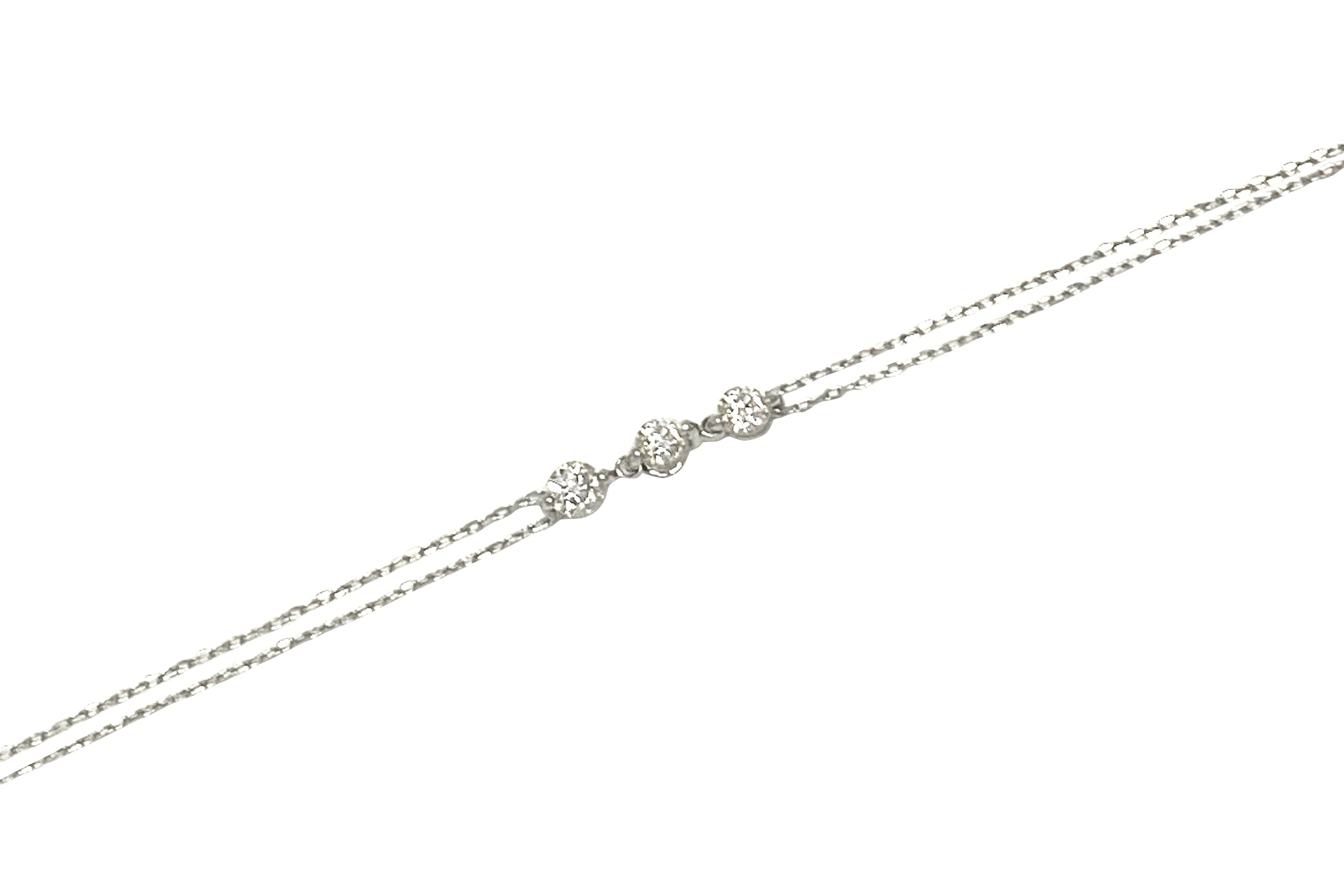 18WG ダイヤモンドブレスレット Diamond K18WGダイヤモンドブレスレット (NO.50573) – JEX宝石