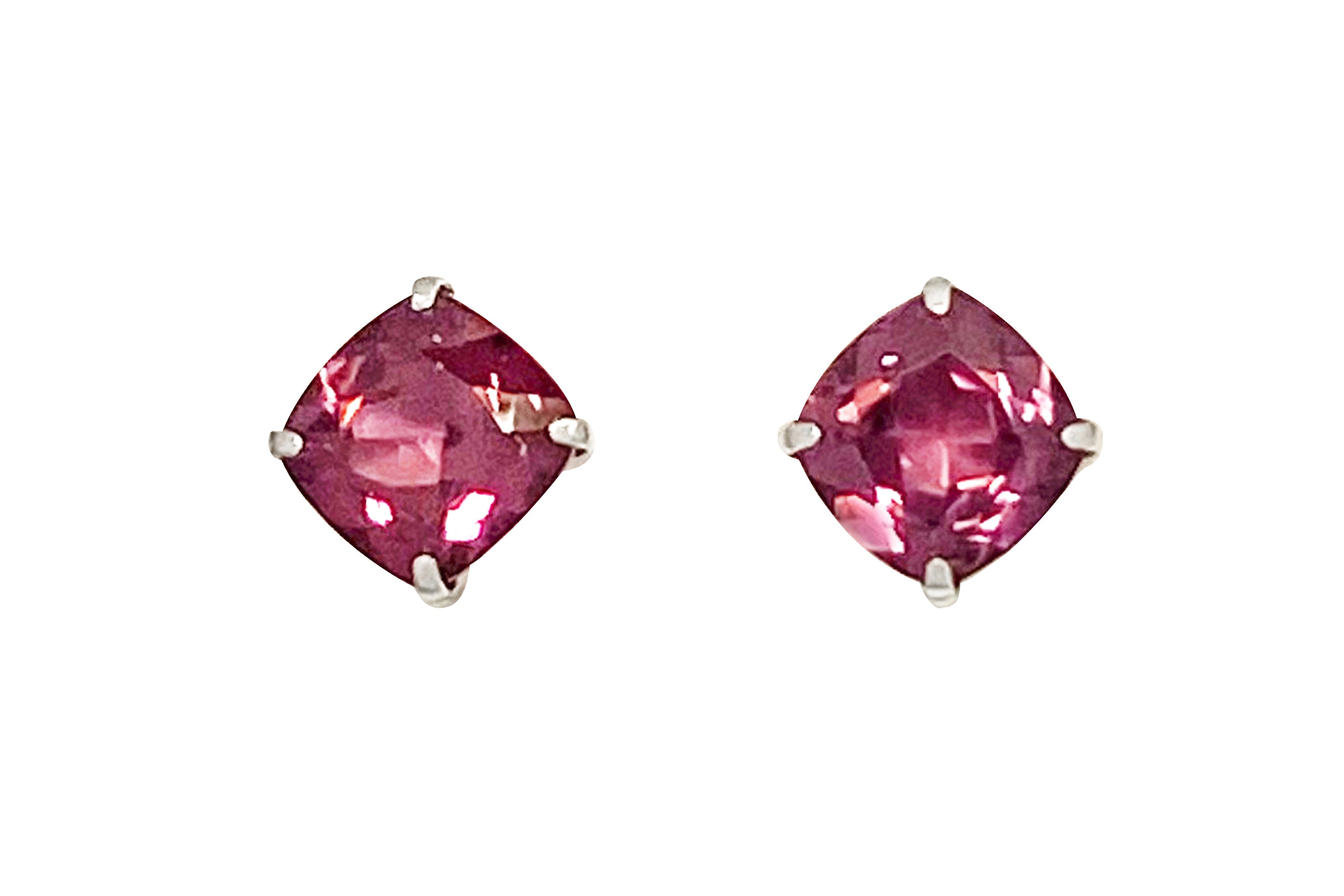 Garnet K18WGガーネットピアス (NO.50576) – JEX宝石ギャラリー