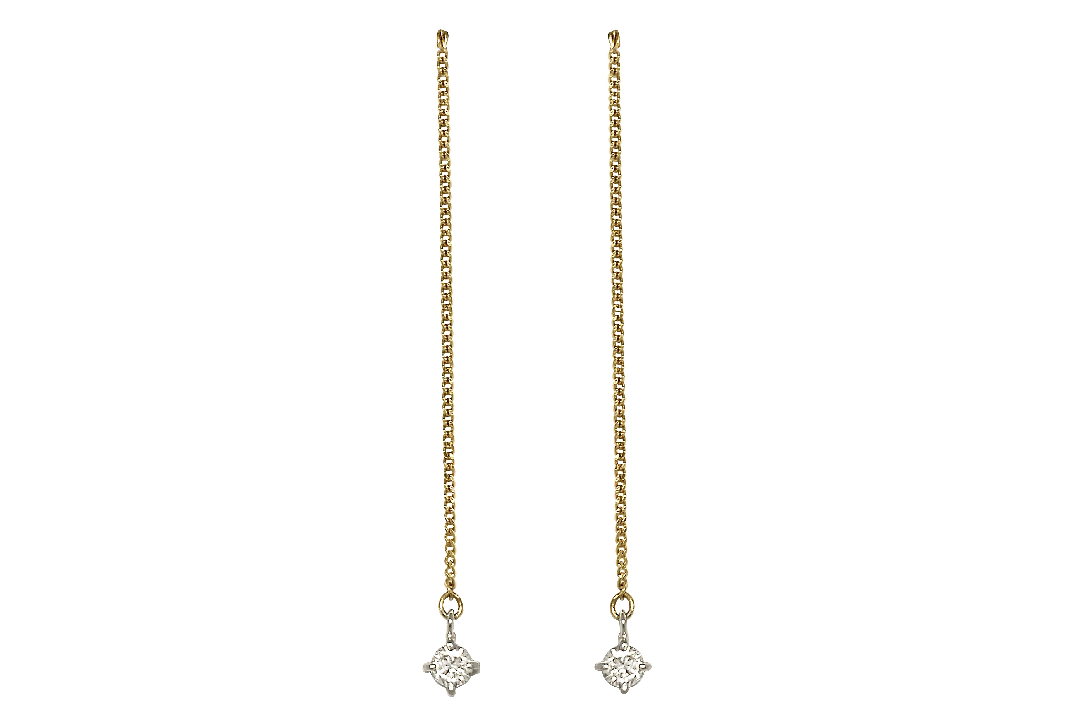 エ*ル様 新品 天然ダイヤモンド 計0.37ct Pt900 K18 K14WG Diamond Pt900/K18ダイヤモンド チェーンピアス (NO.50577) – JEX宝石