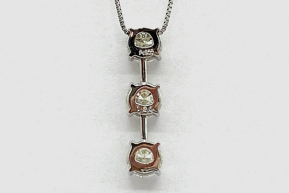 Yellow Diamond Pt900/850(NC)イエローダイヤモンドペンダント (NO.305224)