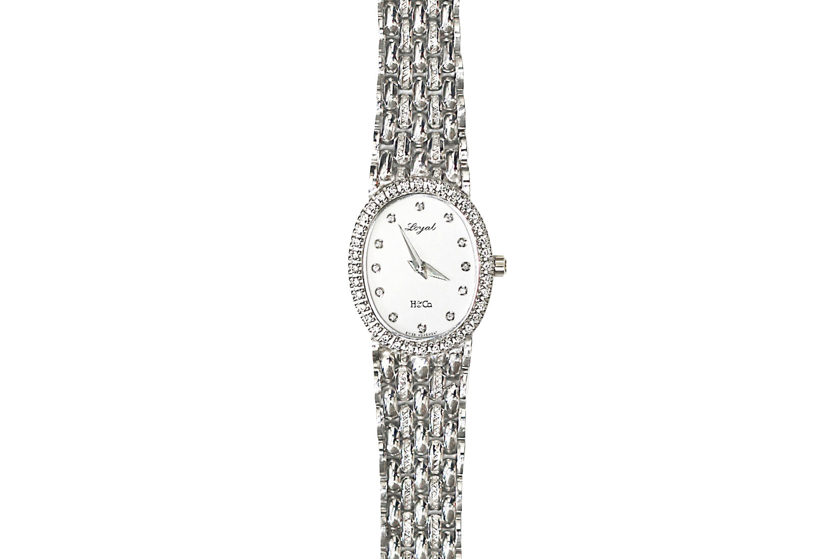 HEIWADO【平和堂貿易】 K18WGダイヤモンド腕時計(クオーツ) (NO.61842)