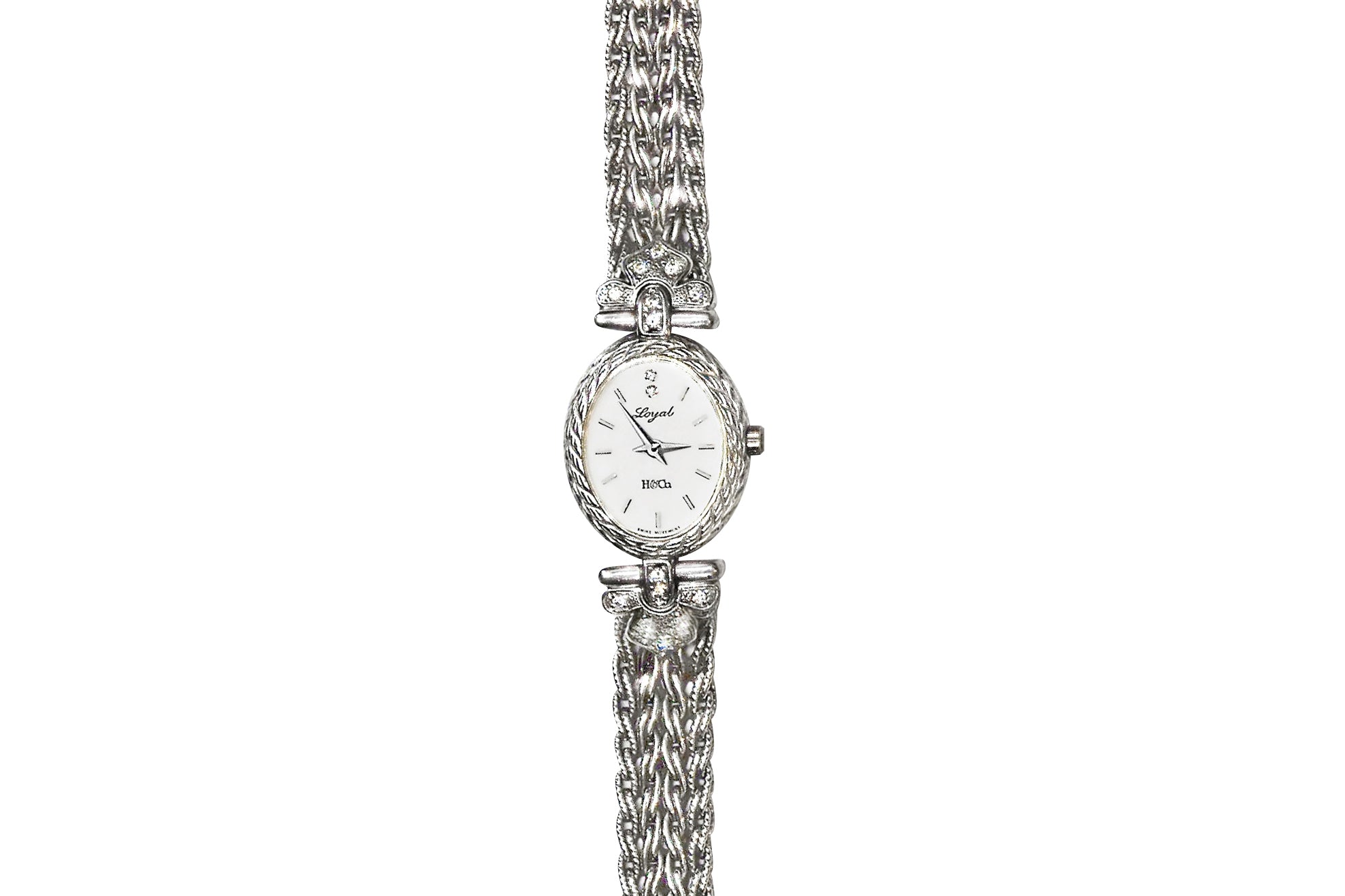 HEIWADO 【平和堂貿易】K18WGダイヤモンド腕時計(クオーツ) (NO.61874)