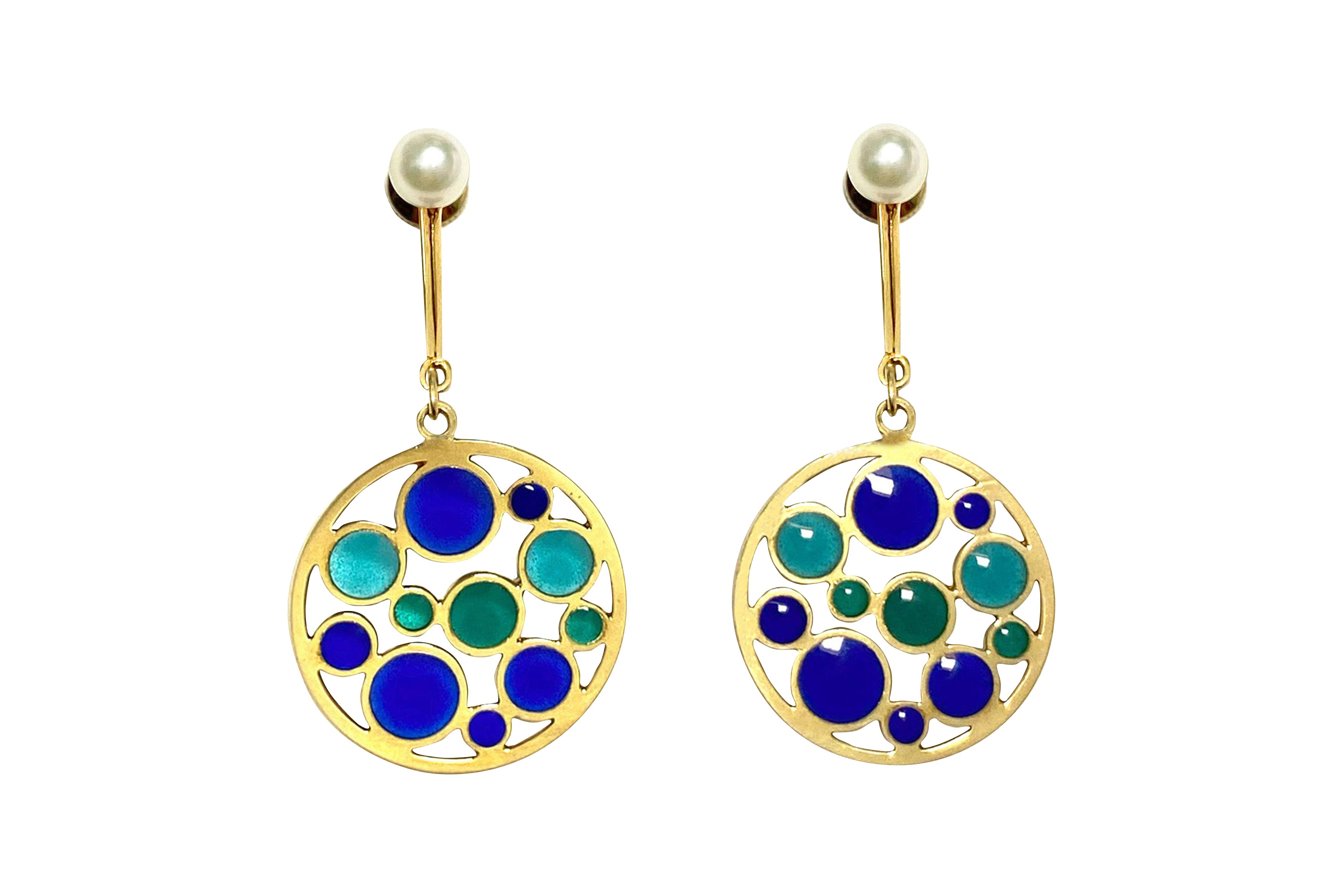 K18ミキモトMIKIMOTOアコヤパールイヤリング【片耳用】 MIKIMOTO 【ミキモト】K18アコヤパール エナメルイヤリング (NO.62229