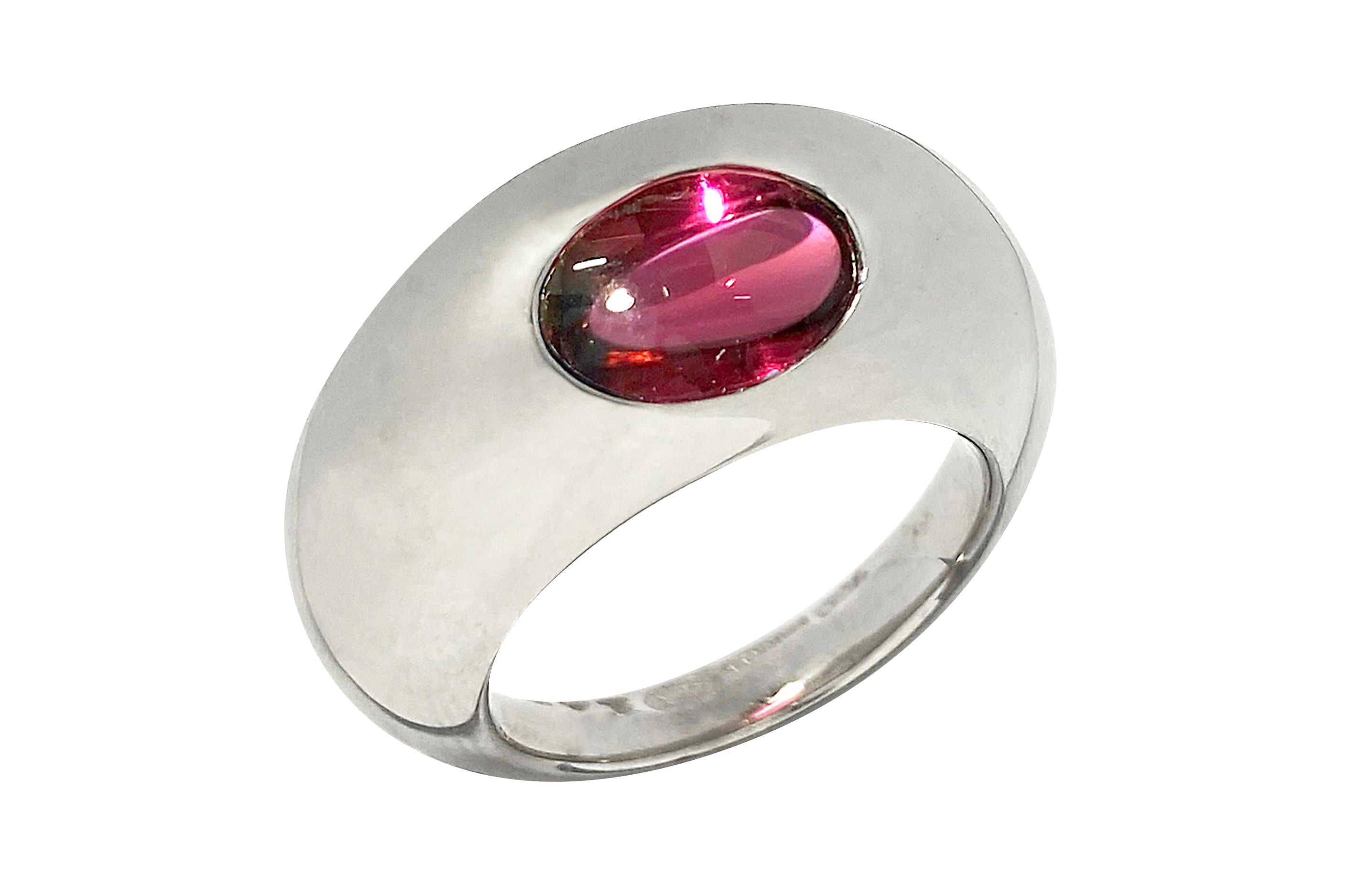 Georg Jensen 【ジョージ ジェンセン】K18WGガーネットリング