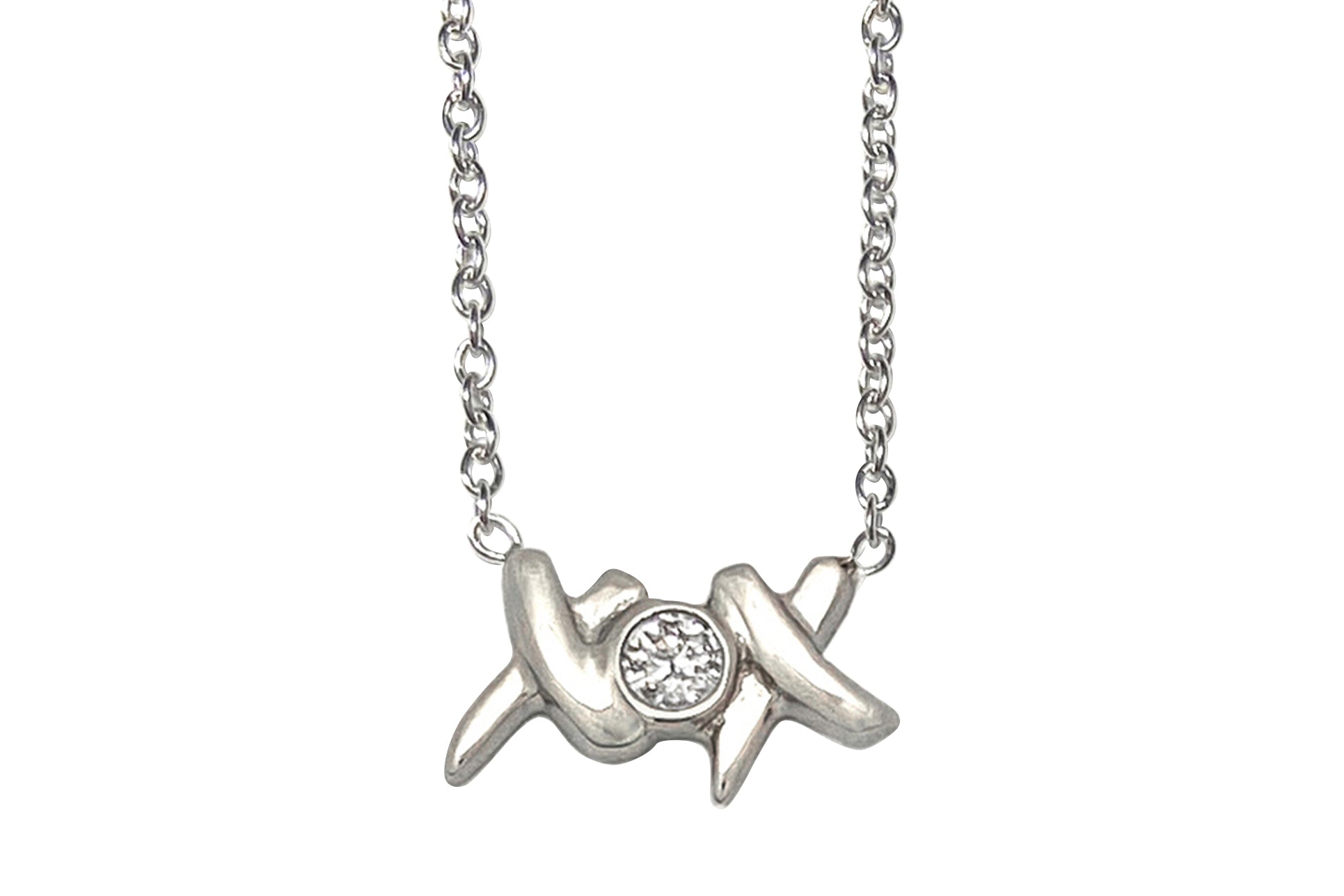TIFFANY & CO. 【ティファニー】K18WGダイヤモンドネックレス (NO 