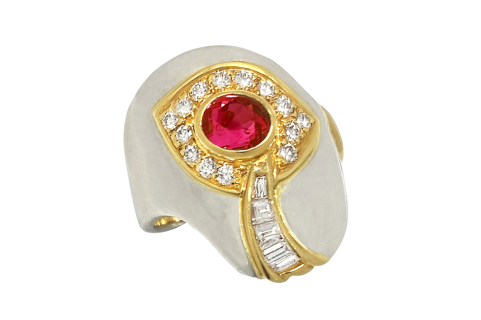 Ruby Pt900/K18ルビー ダイヤモンドリング (NO.62442) – JEX宝石 