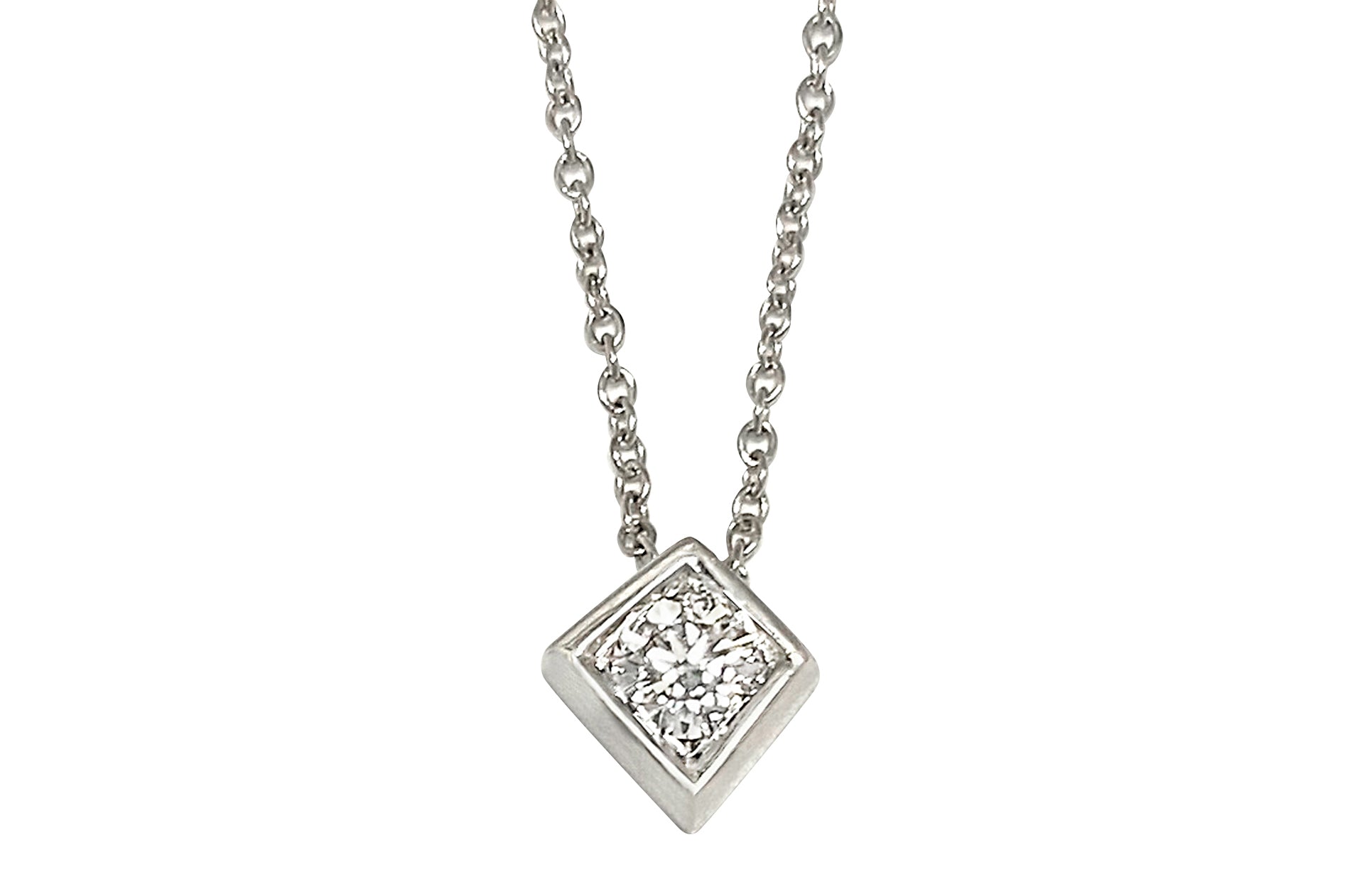 TIFFANY & CO. 【ティファニー】K18WGダイヤペンダント (NO.62553