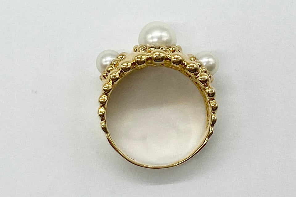 Akoya Pearl K18アコヤパールリング (NO.49277)