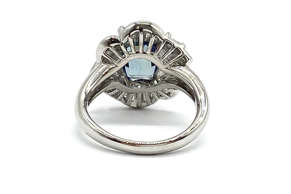 Tanzanite Pt900タンザナイト ダイヤモンドリング (NO.48559)