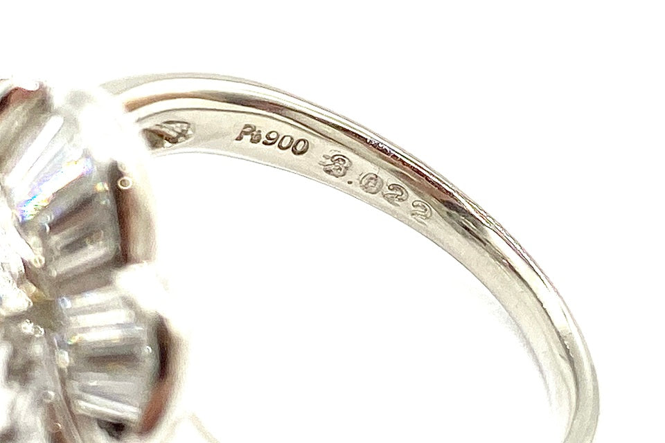 Tanzanite Pt900タンザナイト ダイヤモンドリング (NO.48559)