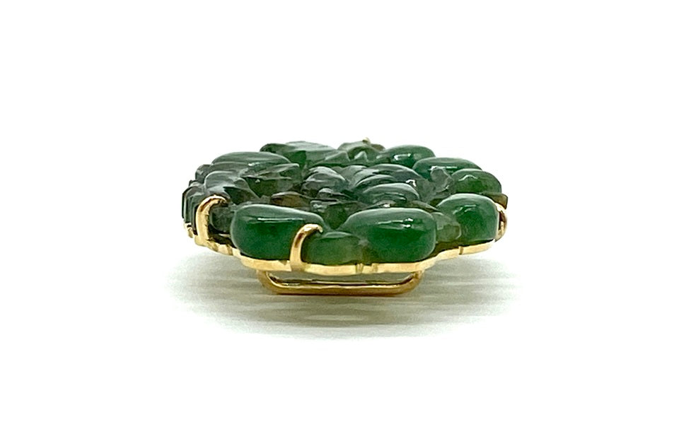 Jadeite K18翡翠帯留 (NO.305617) – JEX宝石ギャラリーオンラインショップ
