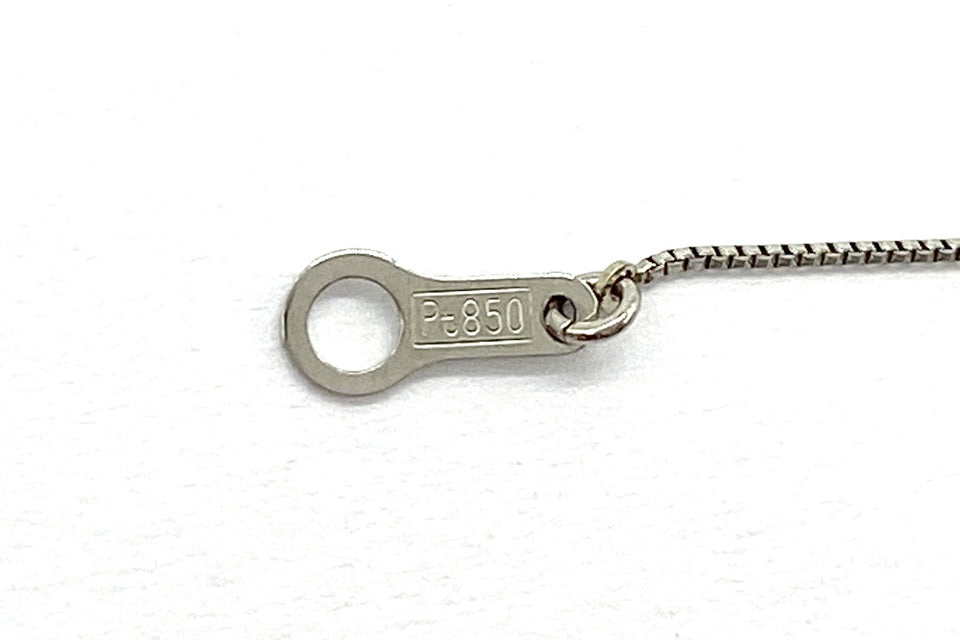 Diamond Pt900/850(NC) カラーレス/ピンクダイヤモンドペンダント (NO.50050)
