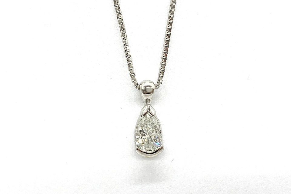 Diamond Pt850ダイヤモンドペンダント(No.123636)