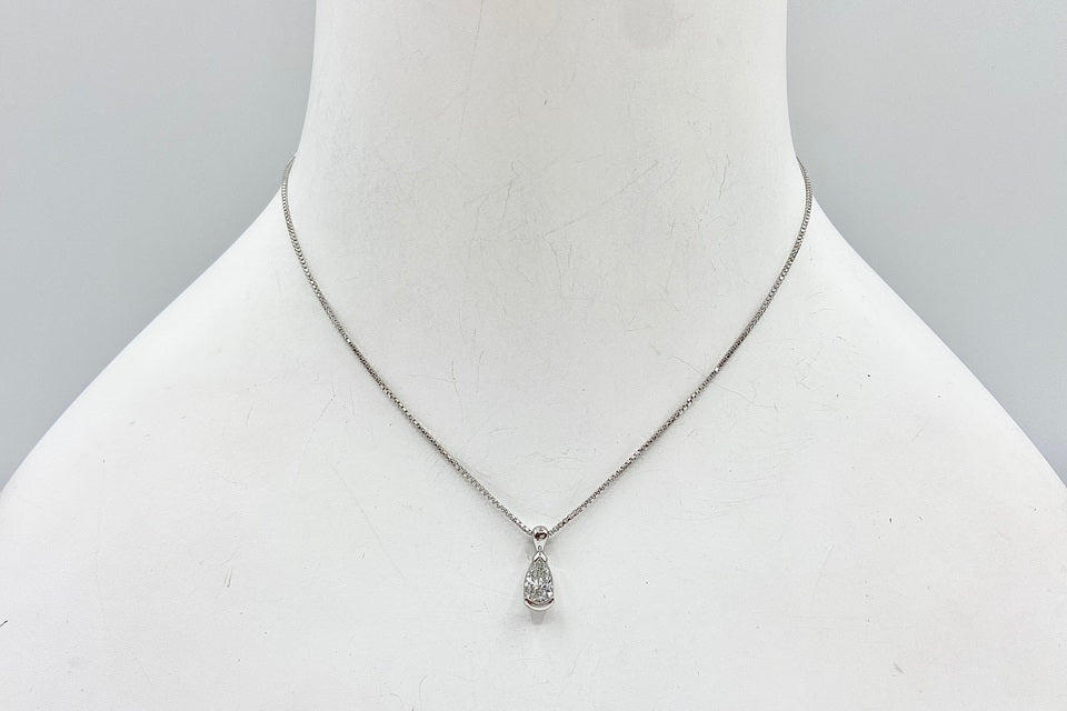 Diamond Pt850ダイヤモンドペンダント(No.123636)