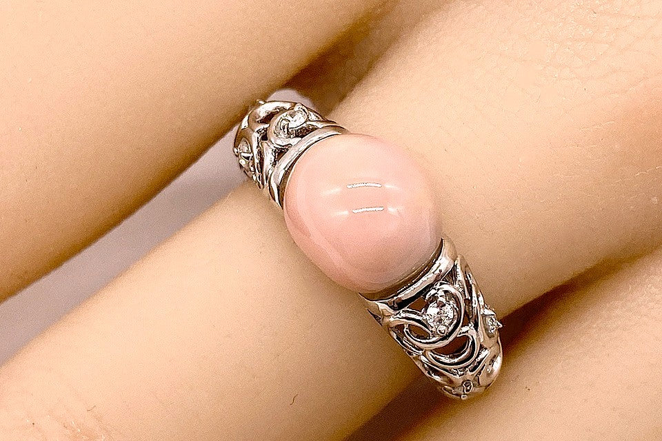 Conch Pearl Pt900コンクパール ダイヤモンドリング (NO.124177) – JEX