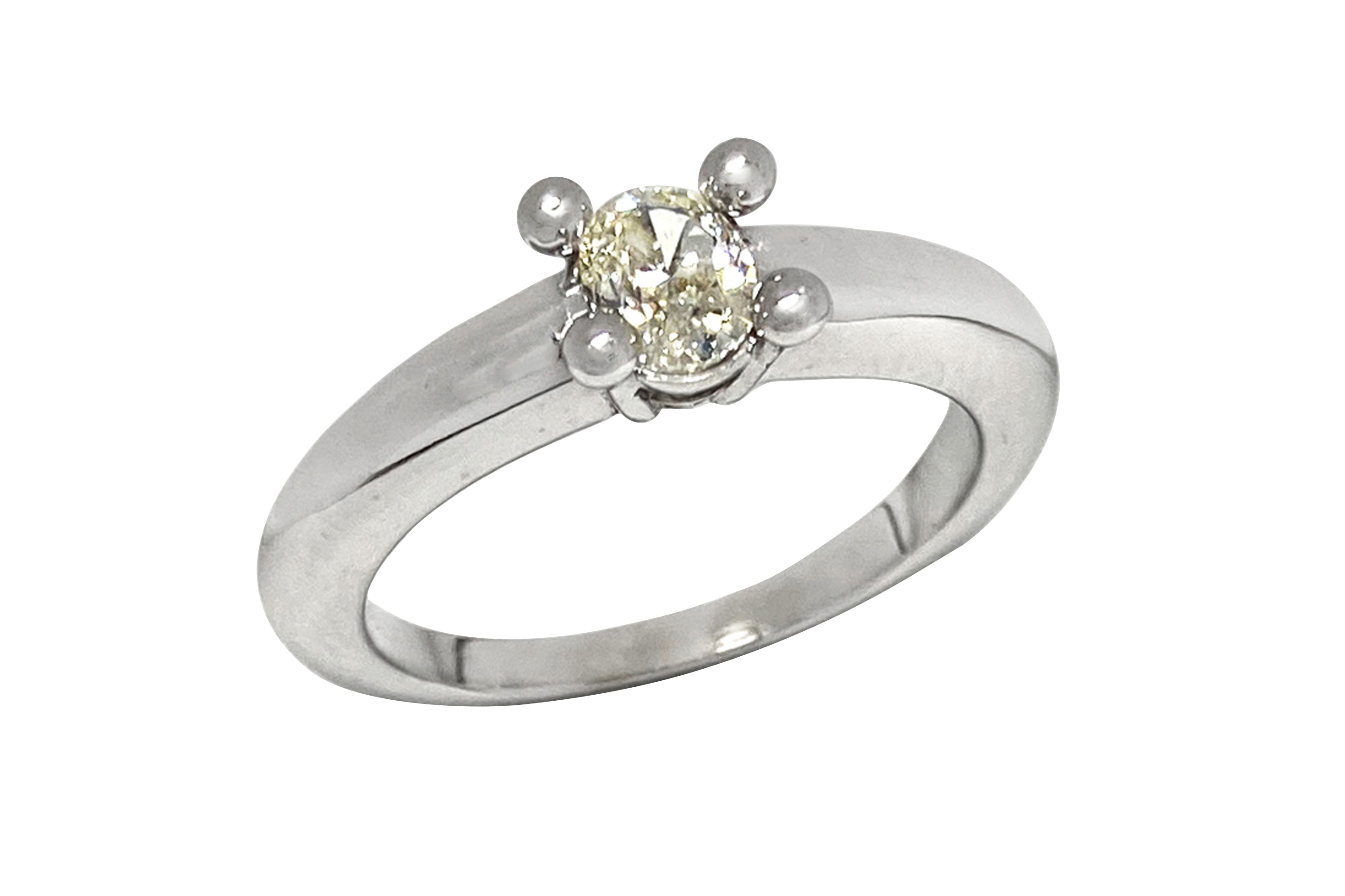 Yellow Diamond K18WGイエローダイヤモンドリング (NO.124193) – JEX