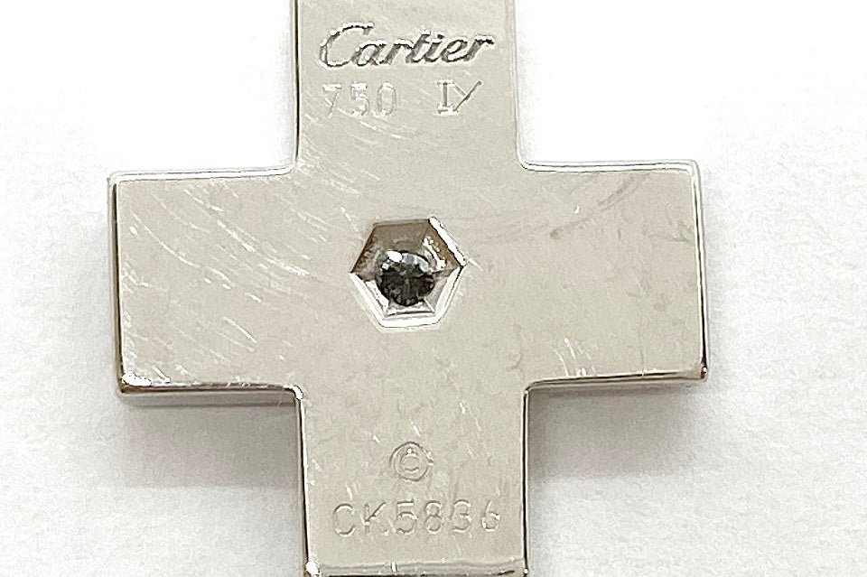 Cartier 【カルティエ】K18WGダイヤモンドチャーム(NO.127777)