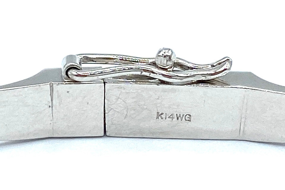Diamond K14WGダイヤモンドネックレス(NO.127979-B)