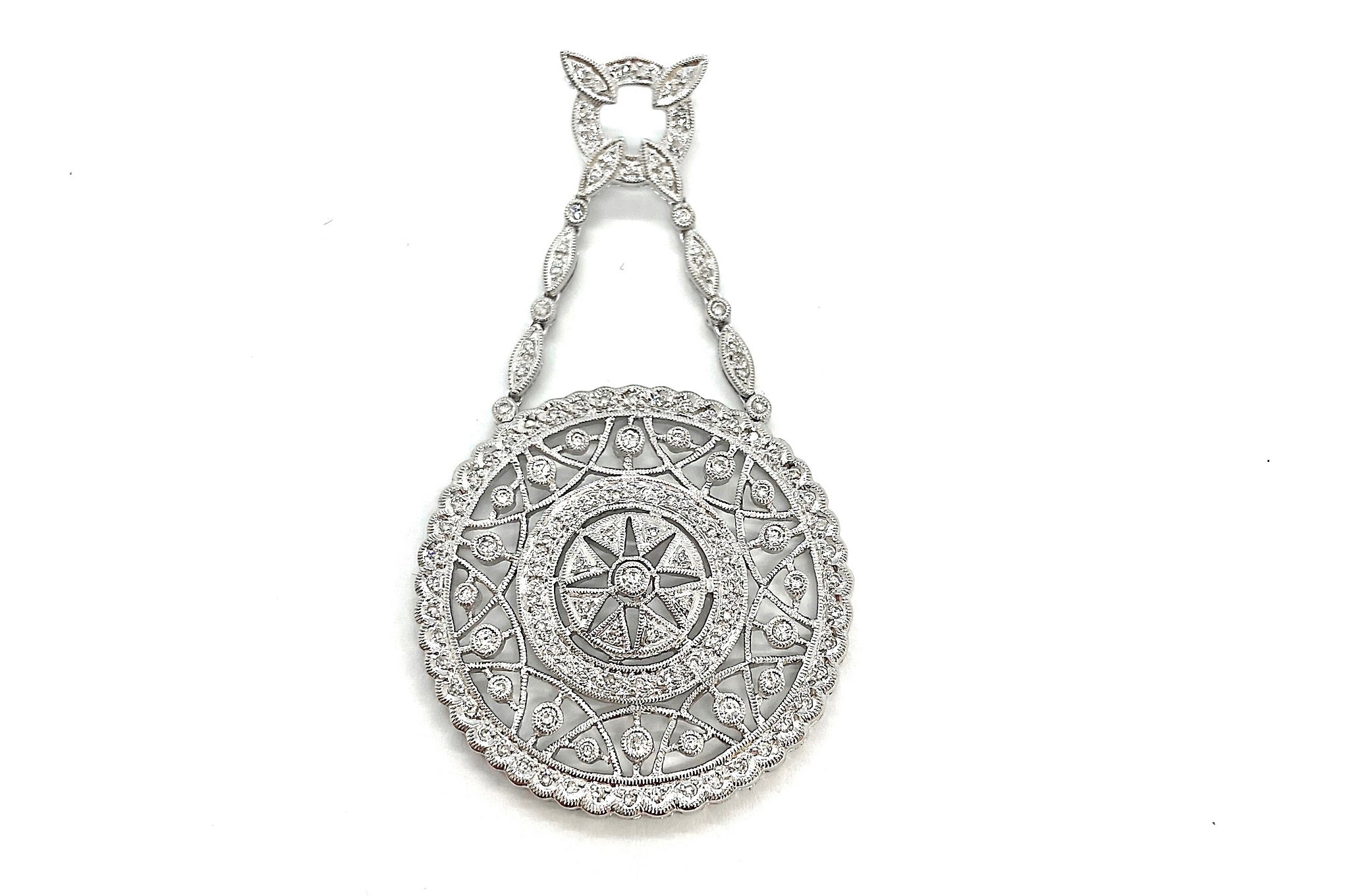 DIAMOND K18WGダイヤモンドペントップ(No.128069) – JEX宝石ギャラリー