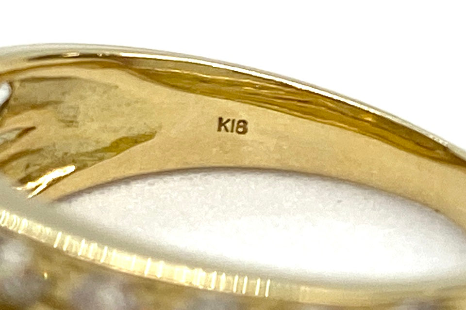 Diamond K18ダイヤモンドリング (NO.128112)