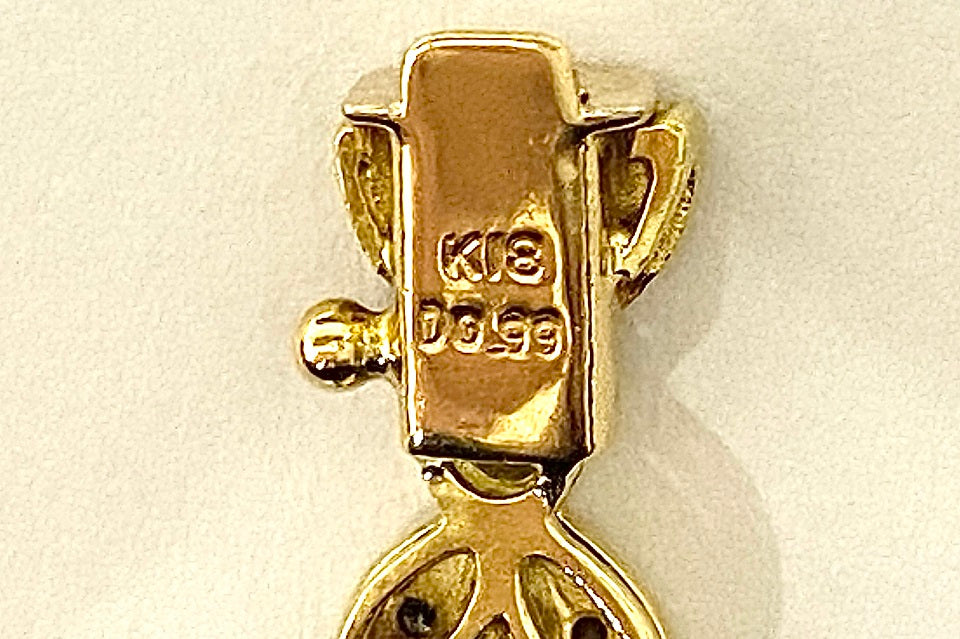 Diamond K18ダイヤモンドブレスレット (NO.128166)