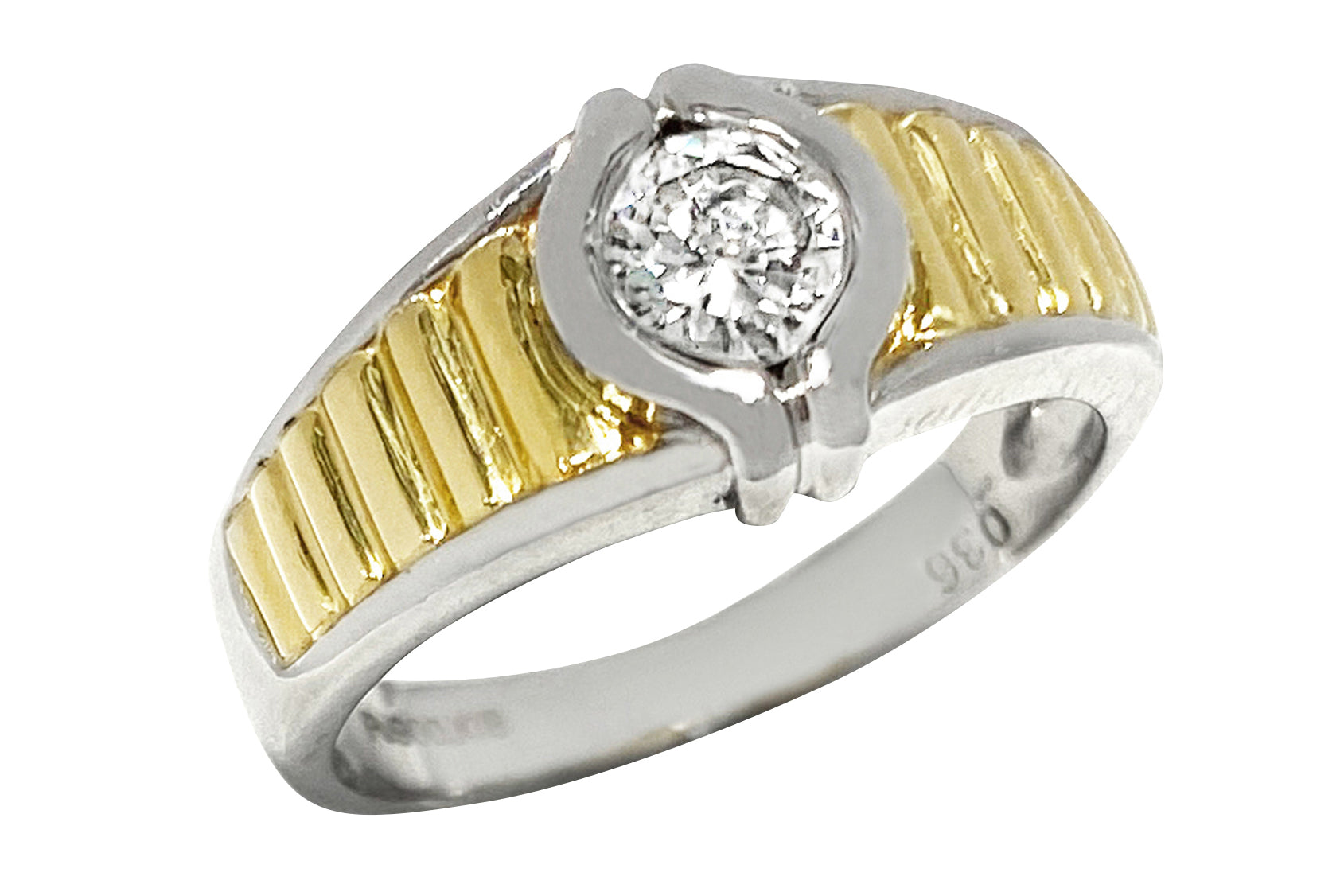 Diamond Pt900/K18ダイヤモンドリング (NO.128245) – JEX宝石