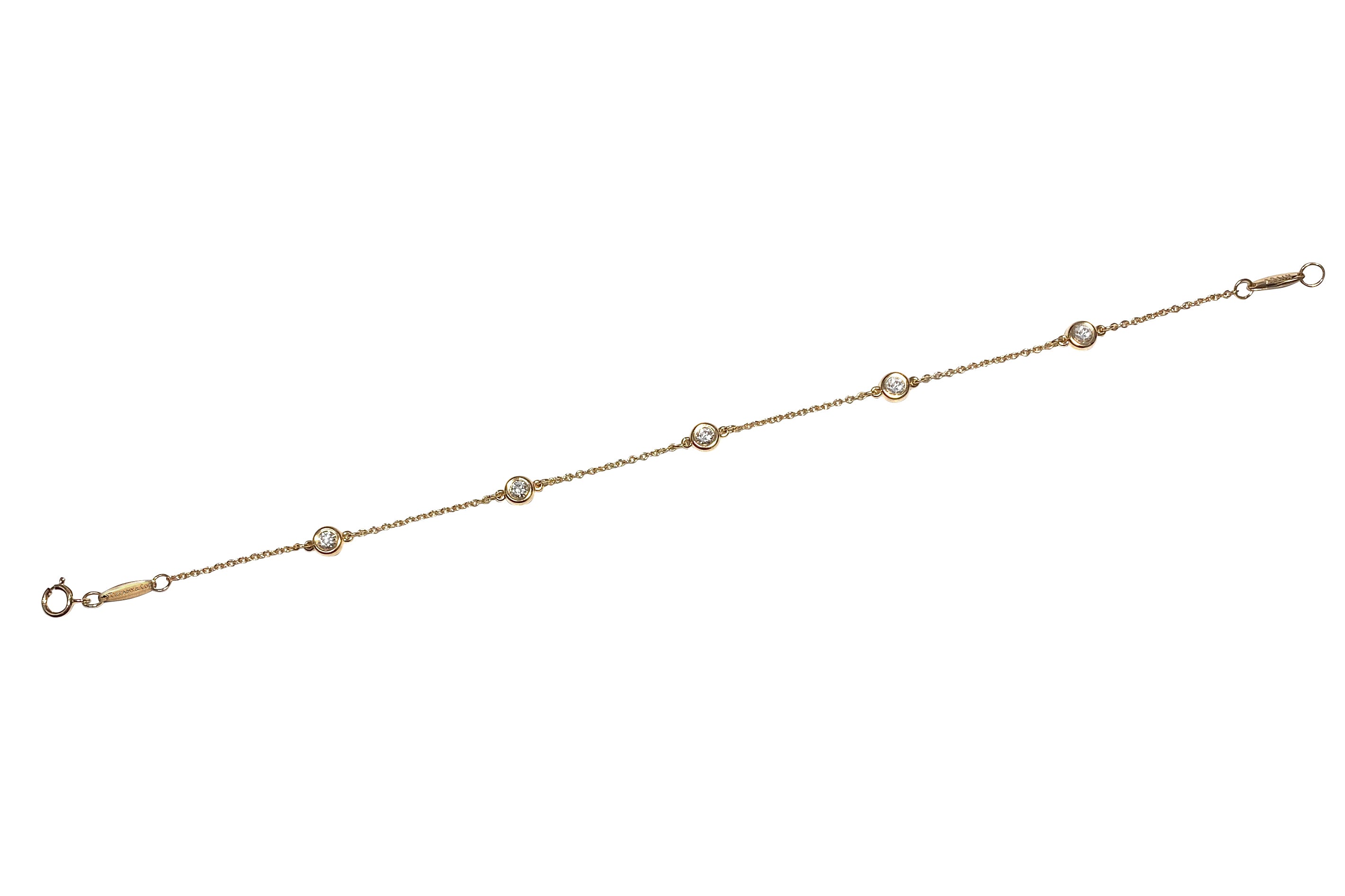 TIFFANY & CO. 【ティファニー】K18PGダイヤモンドブレスレット (NO