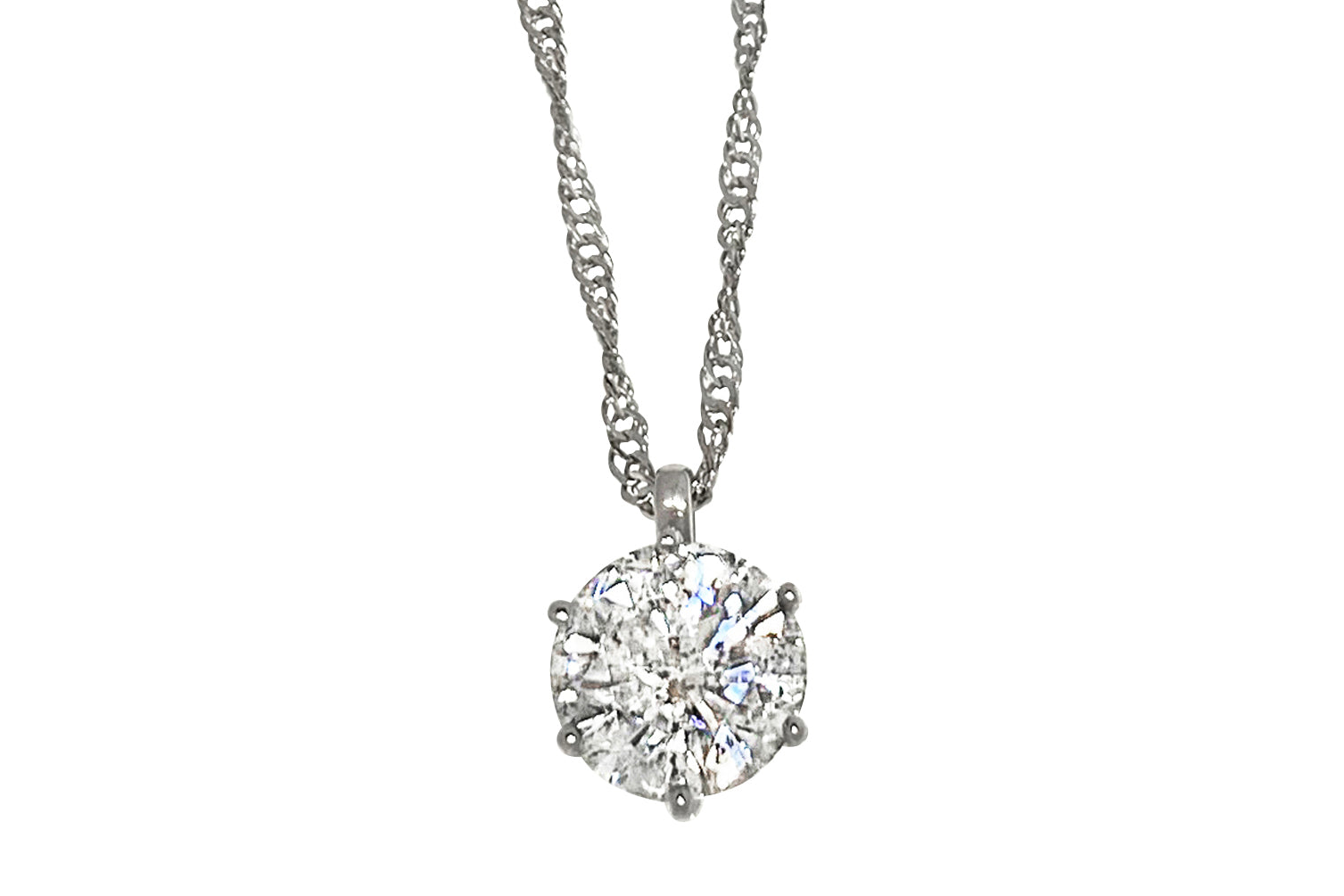 Diamond Pt900/850(NC)ダイヤモンドペンダント (NO.128704)