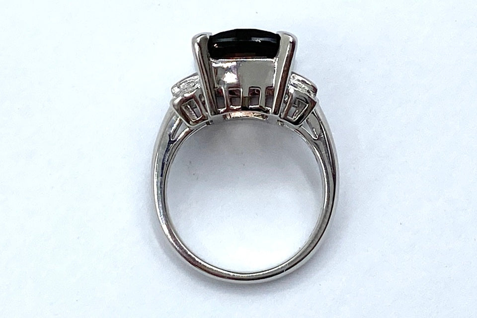 Bicolor Tourmaline Pt900バイカラートルマリン ダイヤモンドリング (NO.128708)