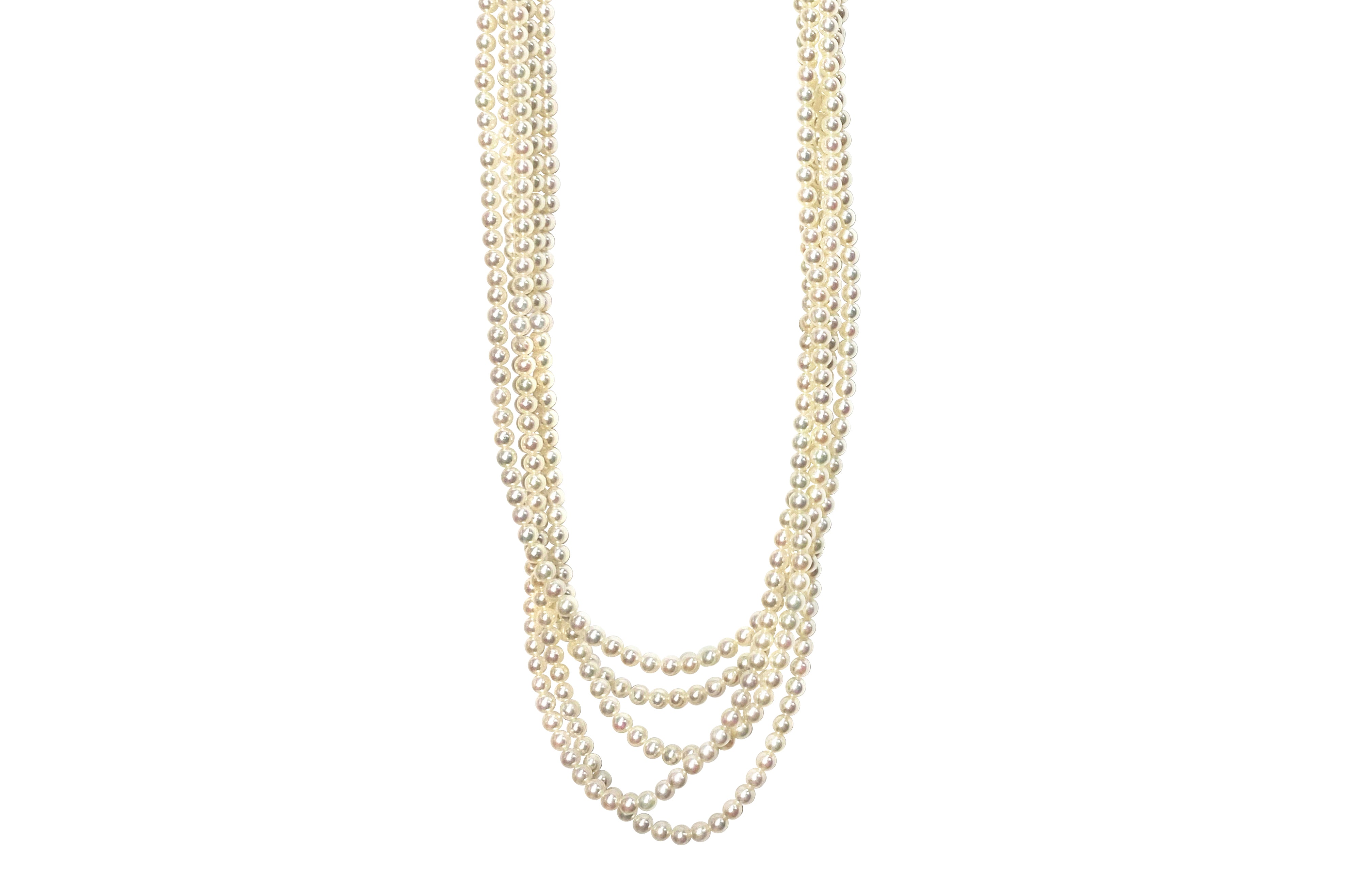Akoya Baby Pearl SVアコヤベビーパール エメラルド(留具)ネックレス