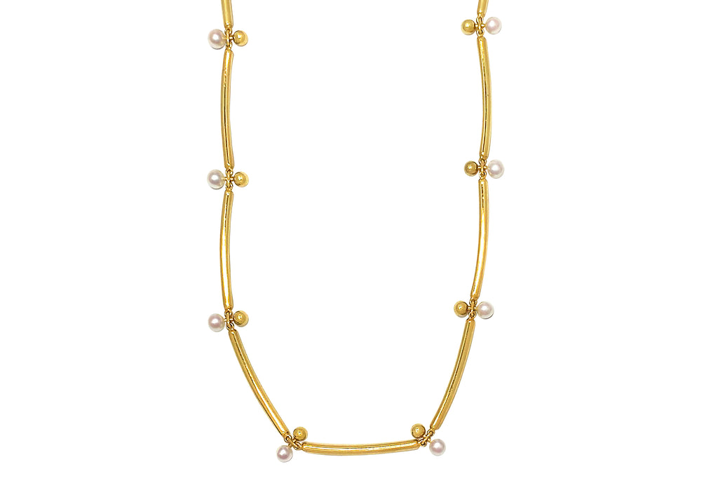 MIKIMOTO 【ミキモト】K18アコヤパールネックレス (NO.128766)