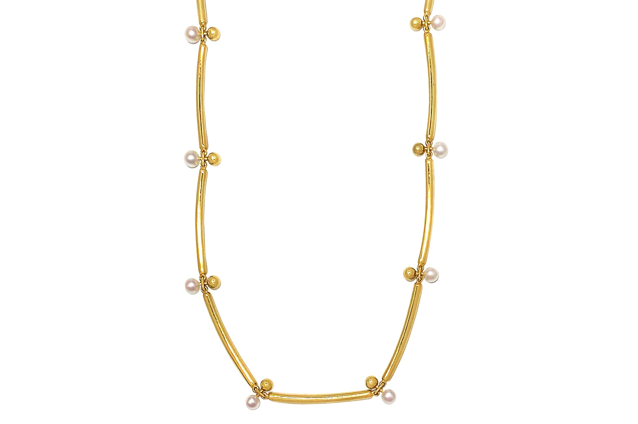 MIKIMOTO 【ミキモト】K18アコヤパールネックレス (NO.128766)