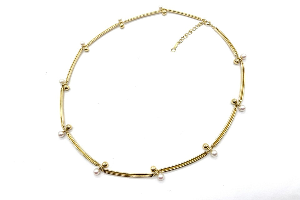 MIKIMOTO 【ミキモト】K18アコヤパールネックレス (NO.128766-B)