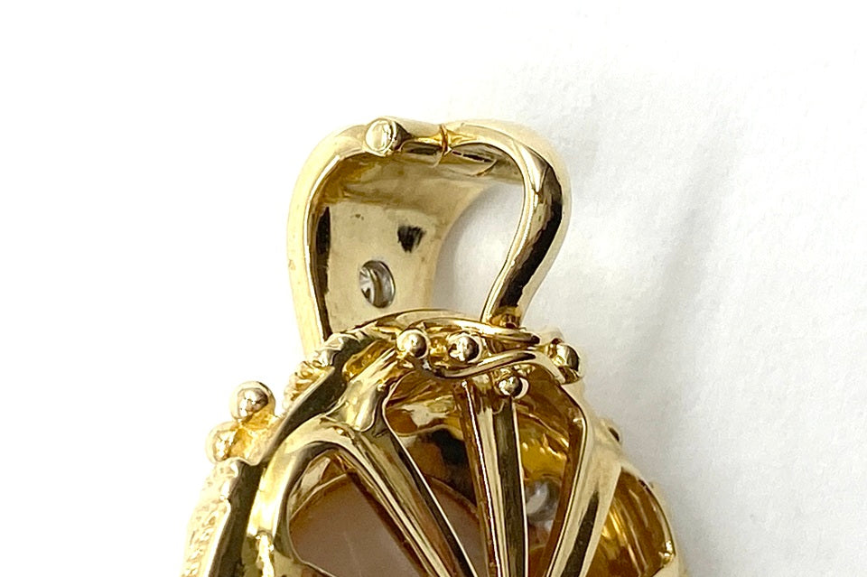 Ma Be Pearl K18マベパール ダイヤモンドペントップ (NO.128806-B)