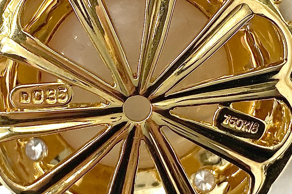 Ma Be Pearl K18マベパール ダイヤモンドペントップ (NO.128806-B)