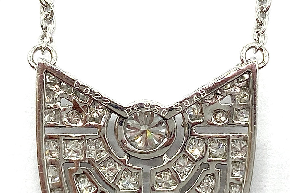 Diamond Pt950ダイヤモンドペンダント (NO.128821)