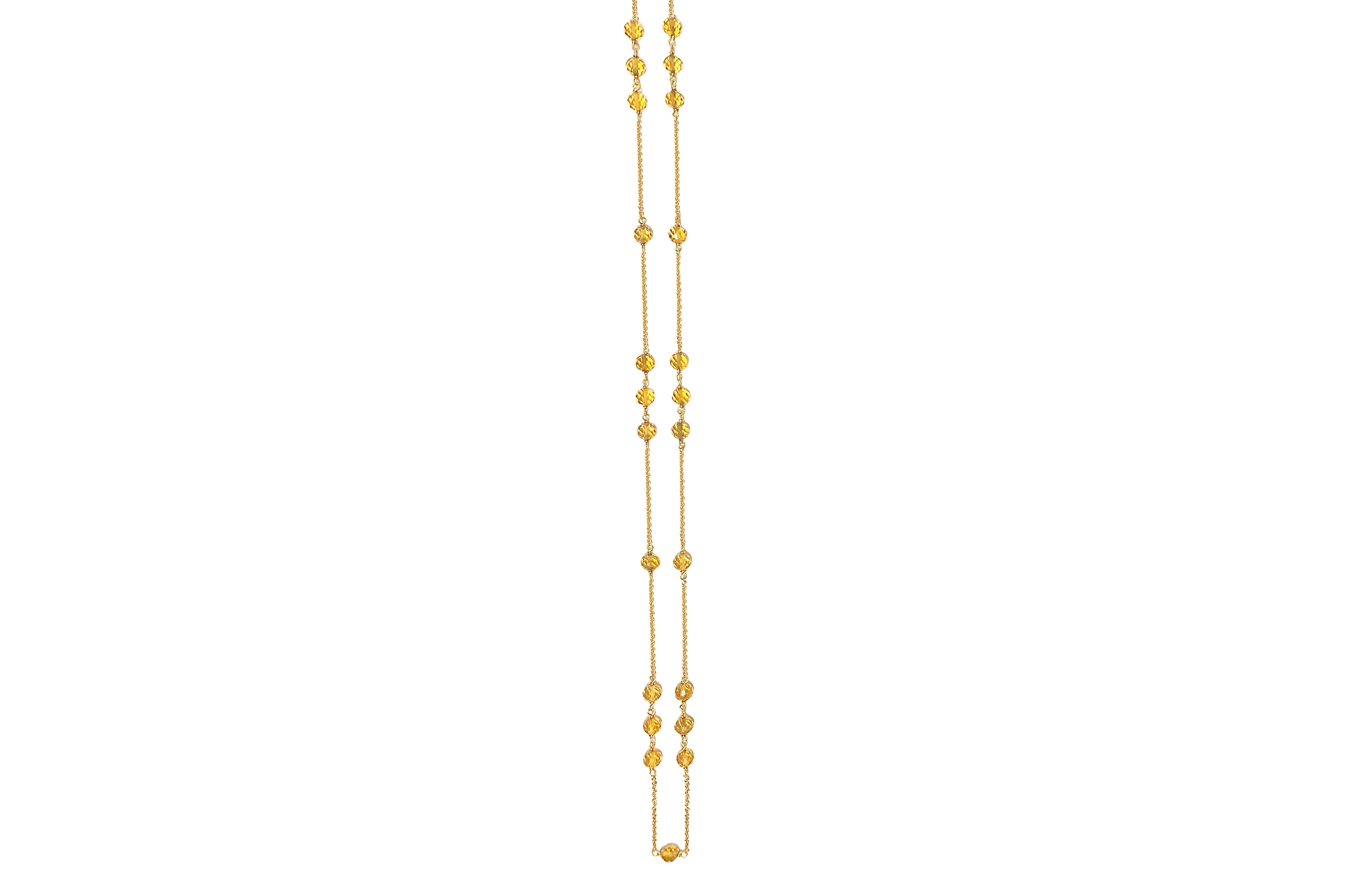 TIFFANY & CO. 【ティファニー】K18シトリンネックレス (NO