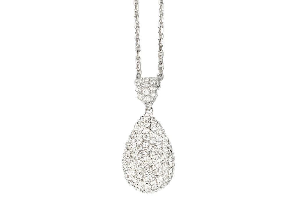 Diamond Pt900/850ダイヤモンドペンダント (NO.128867)
