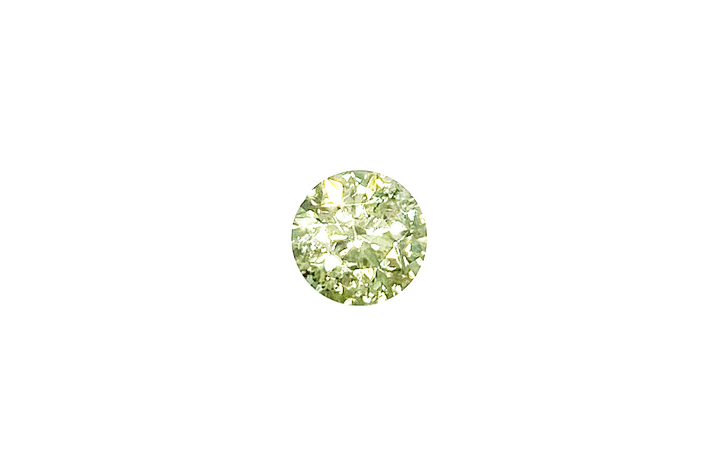 Green Diamondグリーンダイヤモンドルース　FANCY GRAYISH YELLOWISH GREEN (NO.128913)