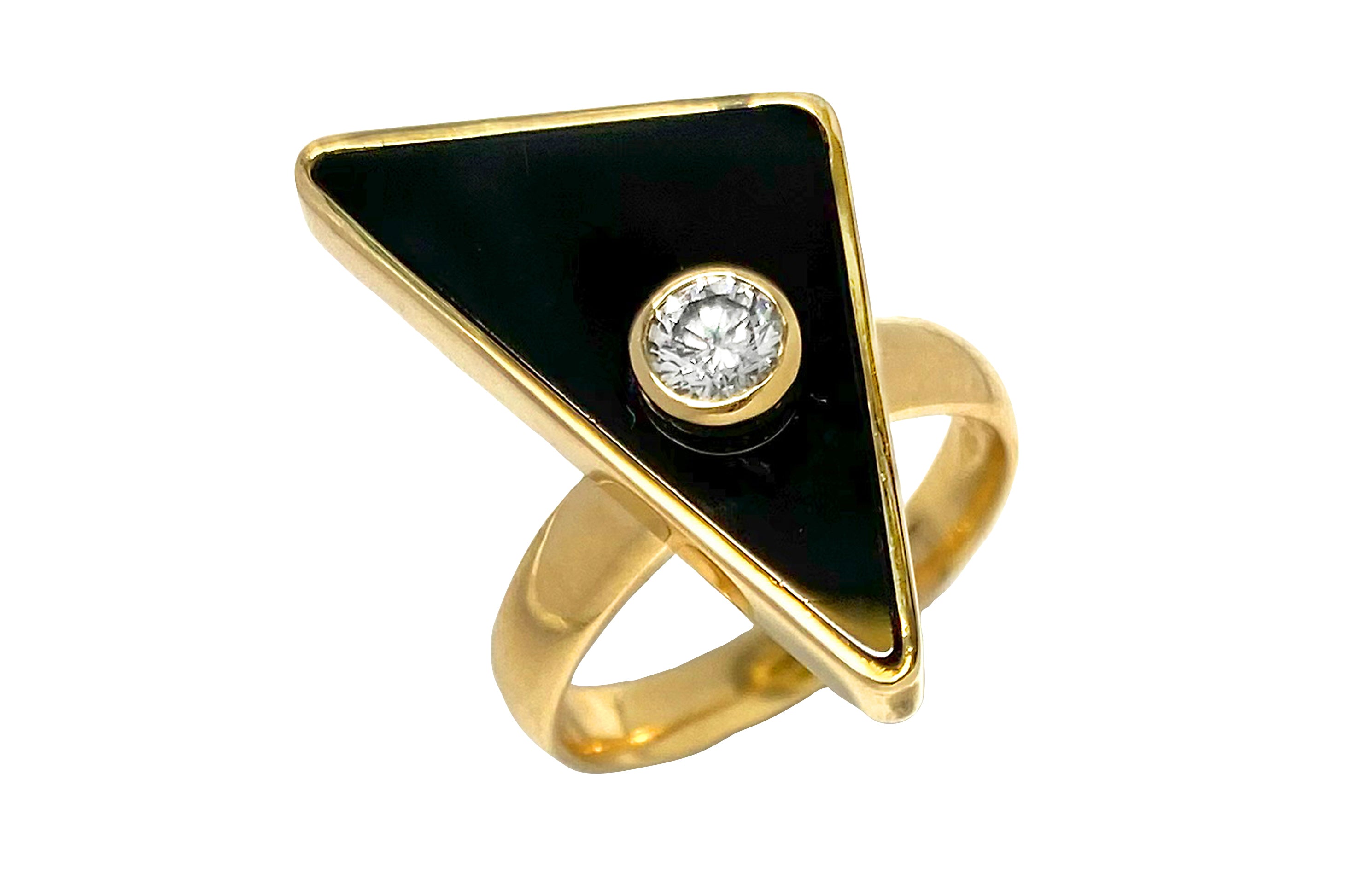 SEIKO【セイコー】 K18ダイヤモンド オニキスリング (NO.128921